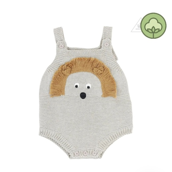 Stella McCartney Baby Intarsia Hedgehog Bodysuit - Picture 4 of 10